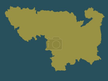 Téléchargez les photos : Spodnjeposavska, statistical region of Slovenia. Solid color shape - en image libre de droit