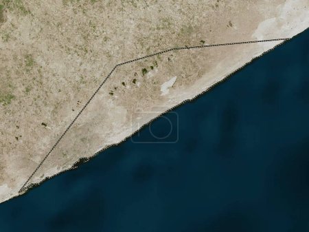 Photo for Banaadir, region of Somalia. High resolution satellite map - Royalty Free Image