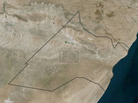Photo for Nugaal, region of Somalia Mainland. High resolution satellite map - Royalty Free Image