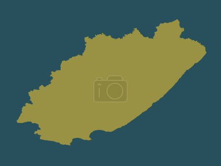 Foto de Eastern Cape, province of South Africa. Solid color shape - Imagen libre de derechos