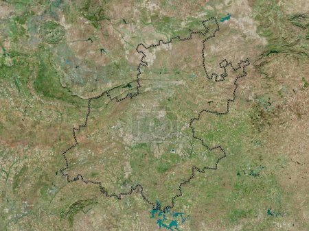 Foto de Gauteng, provincia de Sudáfrica. Mapa de satélite de alta resolución - Imagen libre de derechos