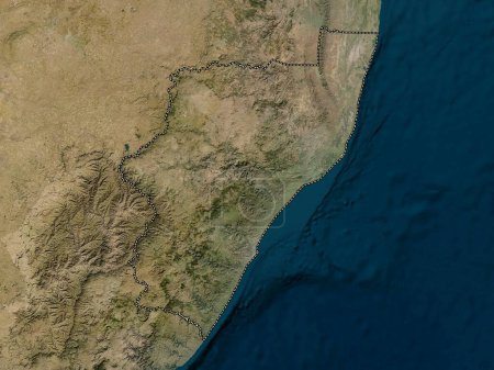 Photo for KwaZulu-Natal, province of South Africa. Low resolution satellite map - Royalty Free Image