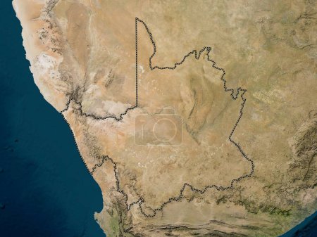 Téléchargez les photos : Northern Cape, province of South Africa. Low resolution satellite map - en image libre de droit