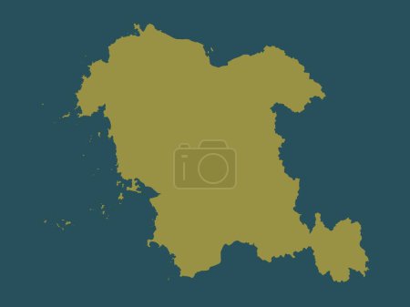 Photo for Chungcheongnam-do, province of South Korea. Solid color shape - Royalty Free Image