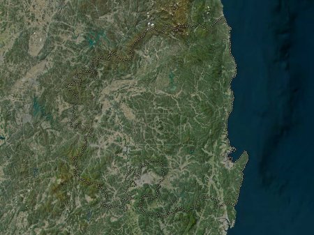 Téléchargez les photos : Gyeongsangbuk-do, province of South Korea. High resolution satellite map - en image libre de droit