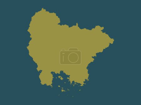 Foto de Gyeongsangnam-do, provincia de Corea del Sur. Forma de color sólido - Imagen libre de derechos