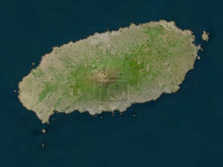 Téléchargez les photos : Jeju, province de Corée du Sud. Carte satellite basse résolution - en image libre de droit
