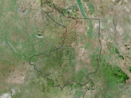Photo for Central Equatoria, state of South Sudan. High resolution satellite map - Royalty Free Image