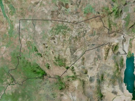 Téléchargez les photos : Equatoria oriental, État du Soudan du Sud. Carte satellite haute résolution - en image libre de droit