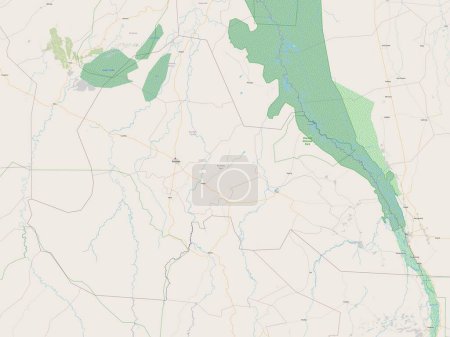 Photo for Lakes, state of South Sudan. Open Street Map - Royalty Free Image