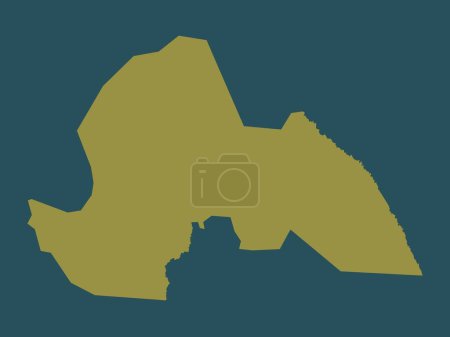 Photo for Lakes, state of South Sudan. Solid color shape - Royalty Free Image