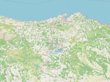 Téléchargez les photos : Cantabria, autonomous community of Spain. Open Street Map - en image libre de droit