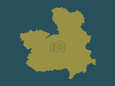 Photo for Castilla-La Mancha, autonomous community of Spain. Solid color shape - Royalty Free Image