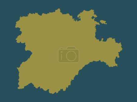Photo for Castilla y Leon, autonomous community of Spain. Solid color shape - Royalty Free Image