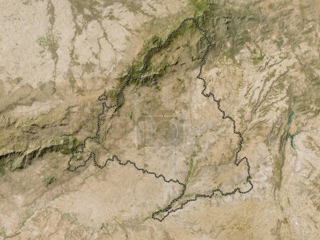 Foto de Comunidad de Madrid, comunidad autónoma de España. Mapa satelital de baja resolución - Imagen libre de derechos