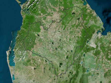 Photo for Anuradhapura, district of Sri Lanka. High resolution satellite map - Royalty Free Image