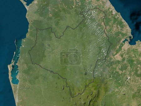 Téléchargez les photos : Anuradhapura, district de Sri Lanka. Carte satellite basse résolution - en image libre de droit