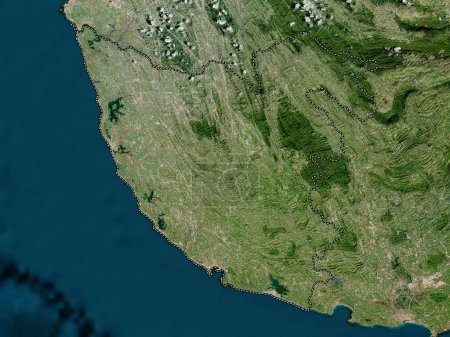 Foto de Galle, district of Sri Lanka. High resolution satellite map - Imagen libre de derechos