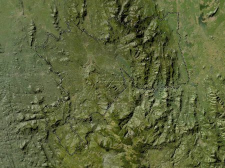 Téléchargez les photos : Kandy, district of Sri Lanka. Low resolution satellite map - en image libre de droit