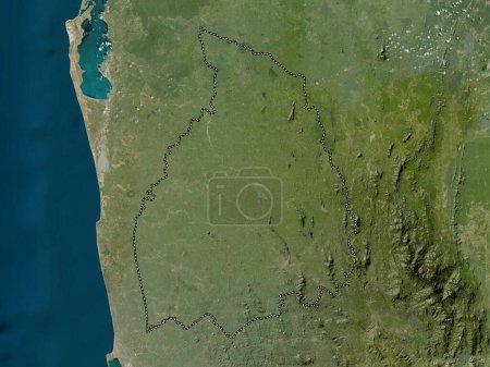Téléchargez les photos : Kurunegala, district de Sri Lanka. Carte satellite basse résolution - en image libre de droit