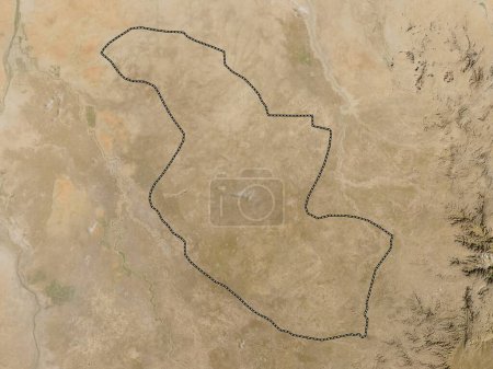 Photo for Al Qadarif, state of Sudan. Low resolution satellite map - Royalty Free Image