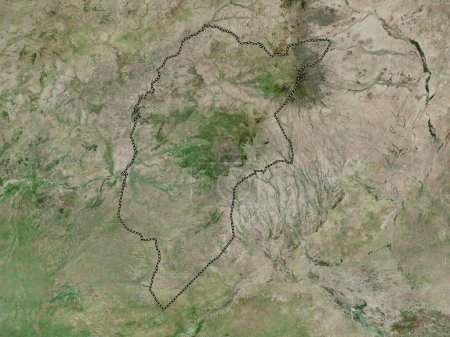 Téléchargez les photos : Darfour central, État du Soudan. Carte satellite haute résolution - en image libre de droit