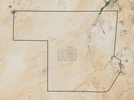 Foto de Norte, estado de Sudán. Mapa satelital de baja resolución - Imagen libre de derechos
