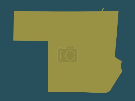 Photo for Northern, state of Sudan. Solid color shape - Royalty Free Image