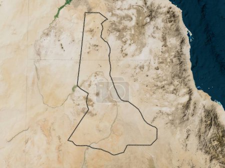 Téléchargez les photos : River Nile, state of Sudan. Low resolution satellite map - en image libre de droit
