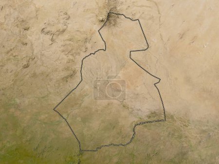 Foto de Darfur del Sur, estado de Sudán. Mapa satelital de baja resolución - Imagen libre de derechos