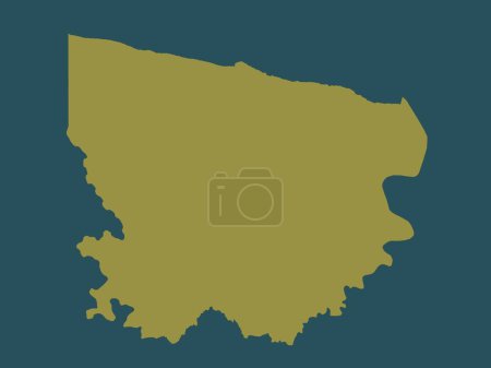 Photo for Coronie, district of Suriname. Solid color shape - Royalty Free Image