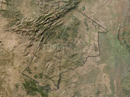 Photo for Hhohho, district of Eswatini. Low resolution satellite map - Royalty Free Image