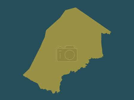Photo for Hhohho, district of Eswatini. Solid color shape - Royalty Free Image