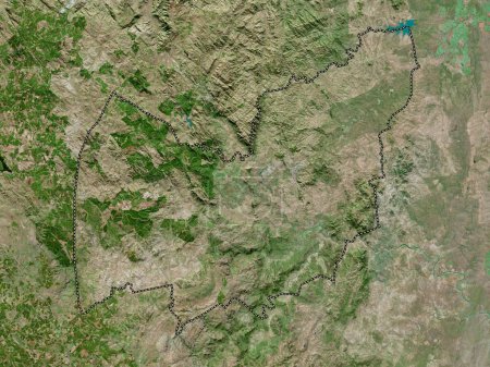 Photo for Manzini, district of Eswatini. High resolution satellite map - Royalty Free Image