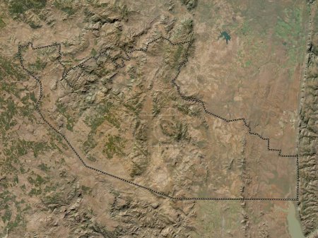 Photo for Shiselweni, district of Eswatini. Low resolution satellite map - Royalty Free Image