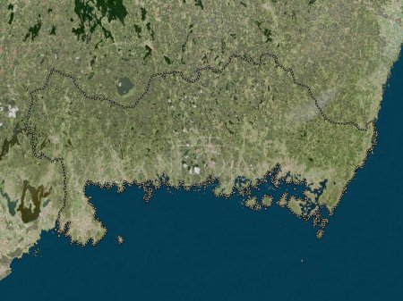 Téléchargez les photos : Blekinge, comté de Suède. Carte satellite haute résolution - en image libre de droit