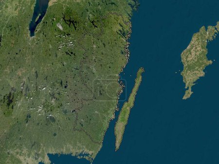 Foto de Kalmar, condado de Suecia. Mapa satelital de baja resolución - Imagen libre de derechos