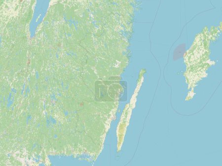 Foto de Kalmar, condado de Suecia. Mapa de calle abierto - Imagen libre de derechos