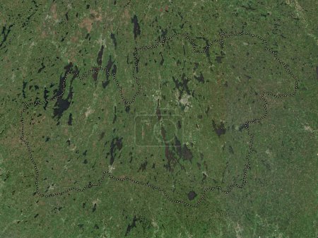 Téléchargez les photos : Kronoberg, comté de Suède. Carte satellite basse résolution - en image libre de droit