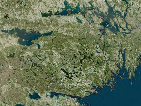 Photo for Sodermanland, county of Sweden. High resolution satellite map - Royalty Free Image