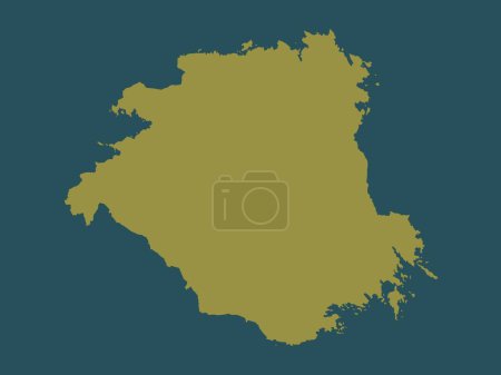 Photo for Sodermanland, county of Sweden. Solid color shape - Royalty Free Image