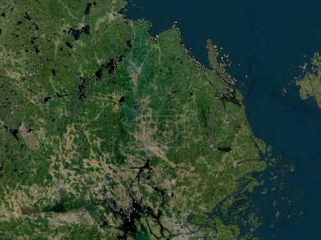 Foto de Uppsala, county of Sweden. Low resolution satellite map - Imagen libre de derechos