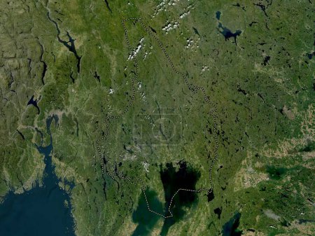 Foto de Varmland, county of Sweden. Low resolution satellite map - Imagen libre de derechos