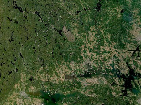 Téléchargez les photos : Vastmanland, comté de Suède. Carte satellite basse résolution - en image libre de droit