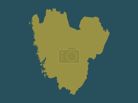 Photo for Vastra Gotaland, county of Sweden. Solid color shape - Royalty Free Image