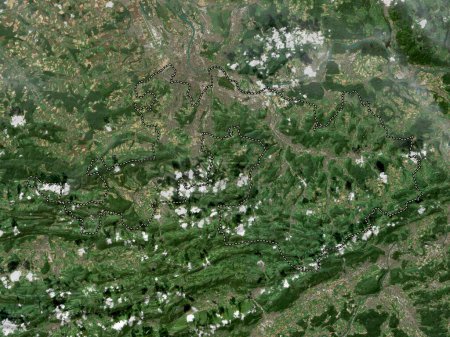 Photo for Basel-Landschaft, canton of Switzerland. Low resolution satellite map - Royalty Free Image