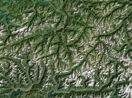Foto de Graubunden, canton of Switzerland. Low resolution satellite map - Imagen libre de derechos