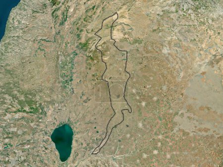 Téléchargez les photos : Quneitra, province de Syrie. Carte satellite haute résolution - en image libre de droit