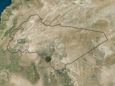 Photo for Rif Dimashq, province of Syria. High resolution satellite map - Royalty Free Image