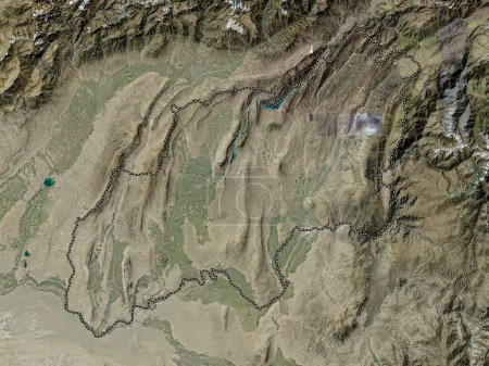 Téléchargez les photos : Khatlon, region of Tajikistan. High resolution satellite map - en image libre de droit